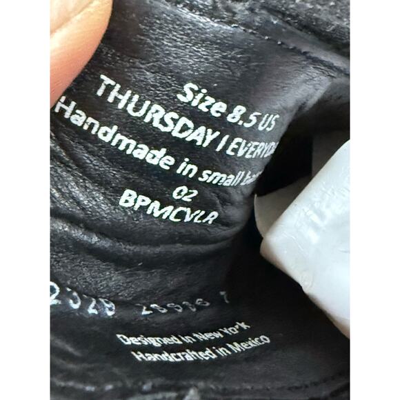 NEW Thursday Boots Cavalier Chelsea Boots Black Leather Men’s Size 8.5 - Picture 10 of 10